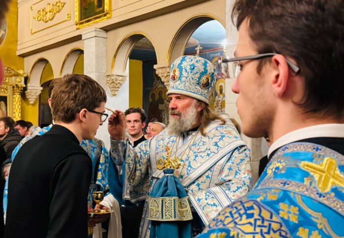 Епископ Питирим принял участие во всенощном бдении в Московской духовной академии