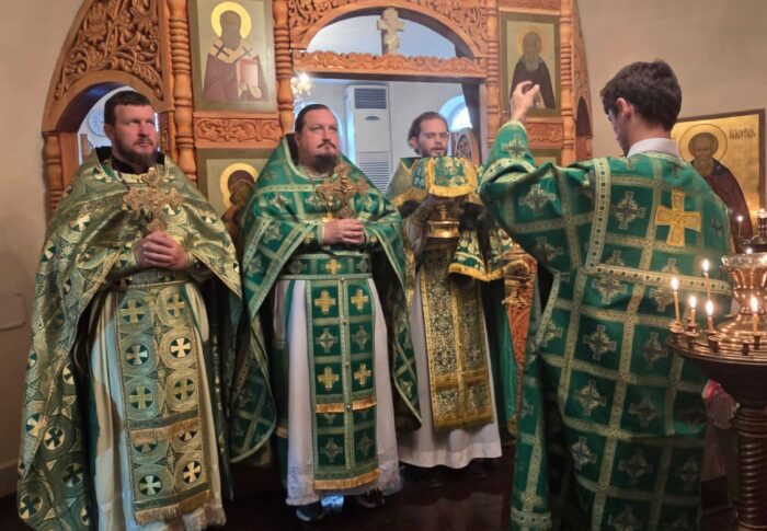 Престольный праздник нижнего храма в городе Бохтар