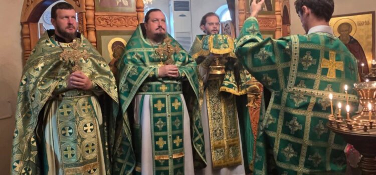 Престольный праздник нижнего храма в городе Бохтар